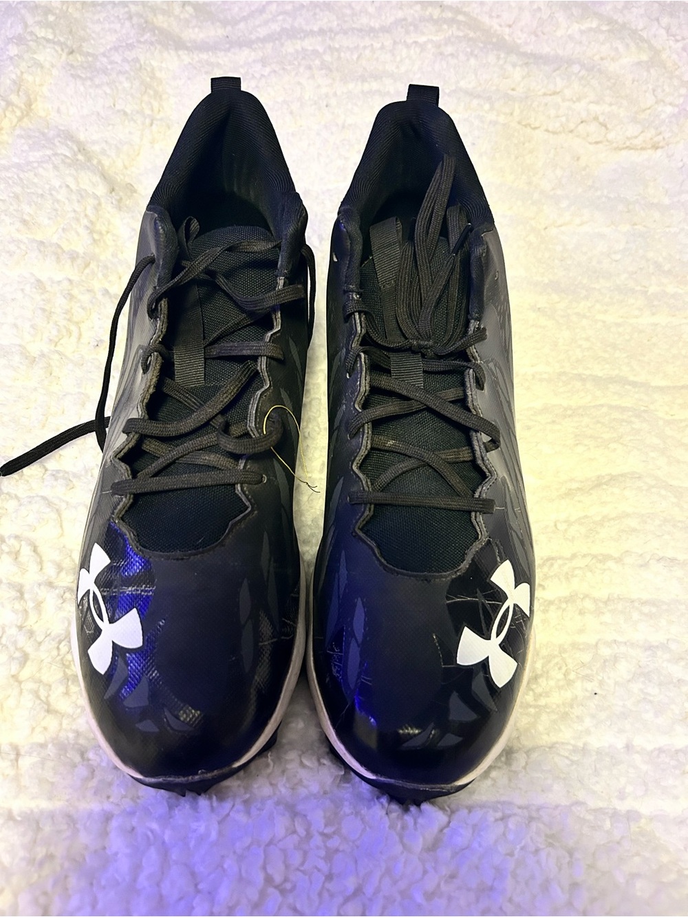 Under Armour Football Cleats with White Logo